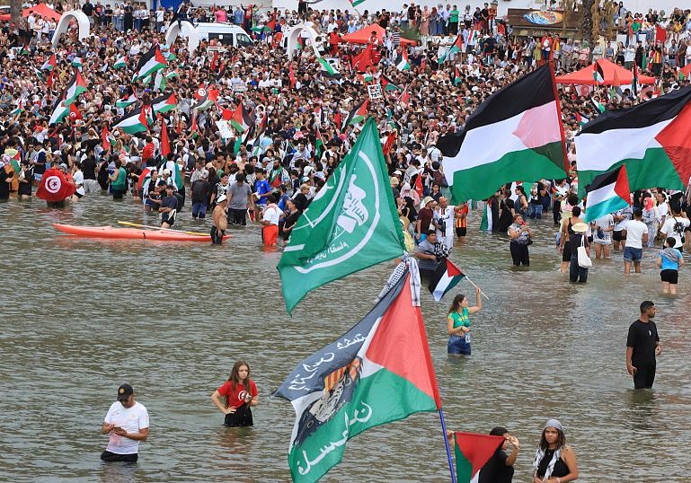 Gaza aid flotilla delays departure from Tunisian port after drone attacks