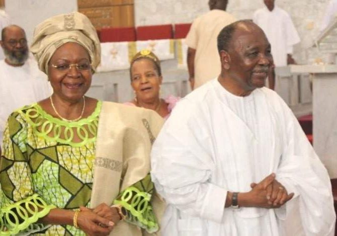 Gen Yakubu Gowon Wife Celebrate 55th Wedding Anniversary with