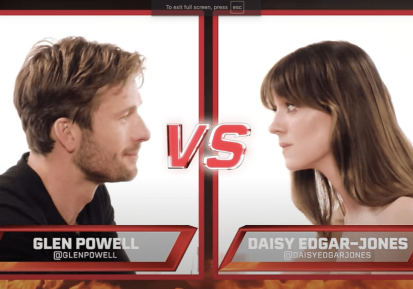 Glen Powell vs Daisy Edgar Jones: Celebrity Wings of Fury Glen Powell vs Daisy Edgar Jones: Celebrity Wings of Fury