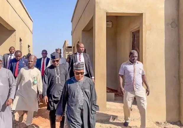Gov Sani inspects Qatars 500000 housing project for indigent persons Gov Sani inspects Qatars 500000 housing project for indigent persons