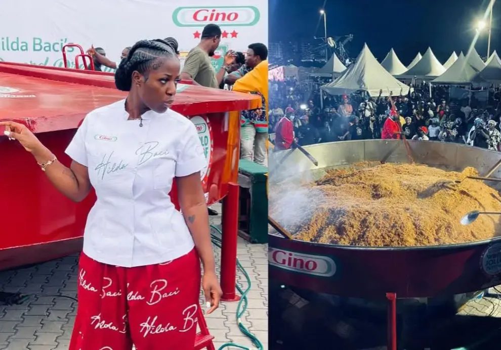 BREAKING: Hilda Baci awarded Guinness World Record for largest pot of Jollof rice