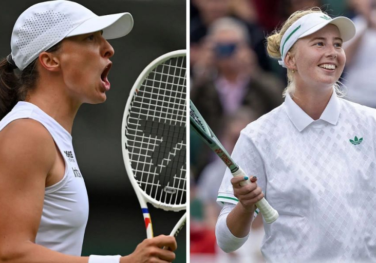 Iga Swiatek vs Clara Tauson - Image Source: Getty 