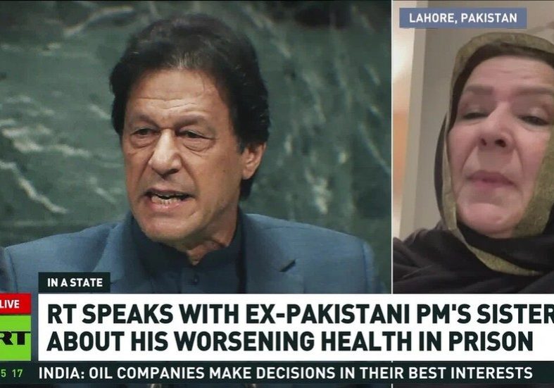 Former Pakistani PM Imran Khan denied medical care in prison – sister — RT World News