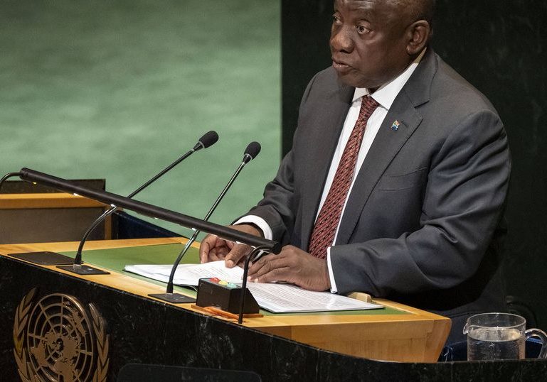 Israel conflict prompts South Africa to reaffirm two-state solution support South Africa's president renews calls for Palestinian statehood