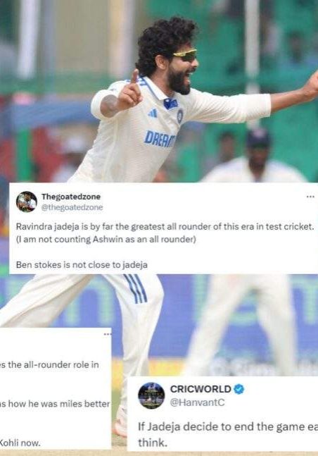Jadeja Mastersclass 3 for 3 in 3 overs turns Test