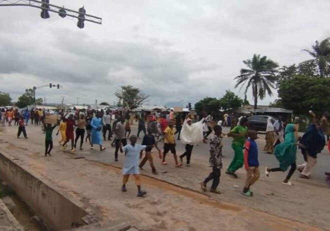 Jalingo Youths, Children Protest Hardships, Demand Action Jalingo Youths, Children Protest Hardships, Demand Action