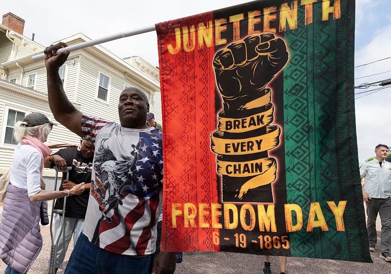 Juneteenth celebrations marking the end of slavery in United States