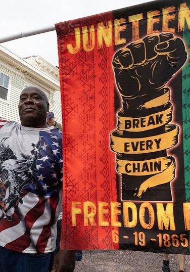 Juneteenth celebrations marking the end of slavery in United States