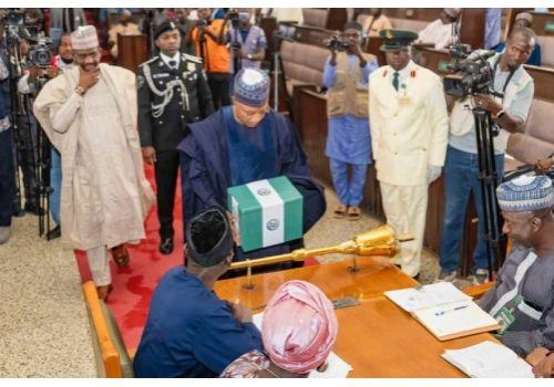 Kaduna Budget Governor Uba Sani Presents 9859bn Proposal Kaduna Gov Sani Presents ₦985.9bn 2026 Budget • Channels Television