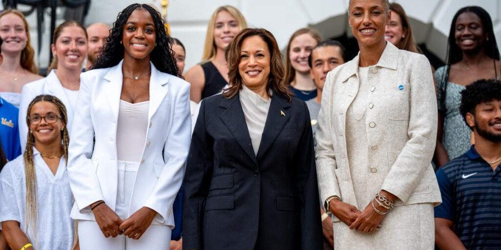 Kamala Harris Celebrates NCAA Champions at White House Kamala Harris Celebrates NCAA Champions at White House