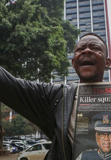 Kenyan police officer arrested after protests over blogger's death in custody