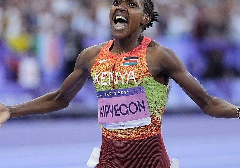 Kenya's Faith Kipyegon Wins Third Olympic 1500m Gold Kenya's Faith Kipyegon Wins Third Olympic 1500m Gold