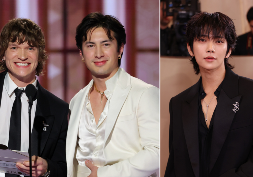 'Heated Rivalry' stars and Seventeen's Joshua are the Golden Globes' most viral meet-cute