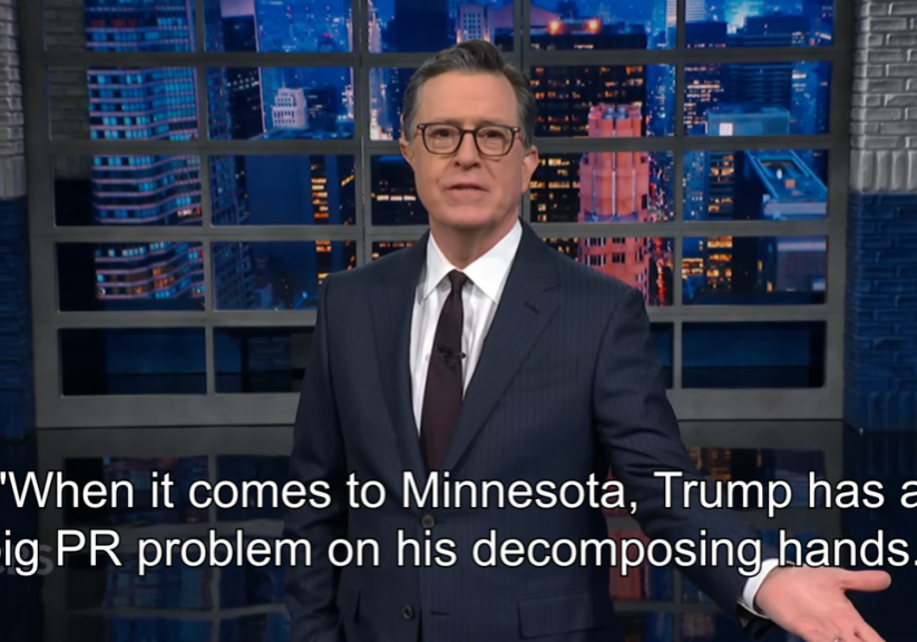 Stephen Colbert mocks Trump administration walking back allegations against ICE shooting victim
