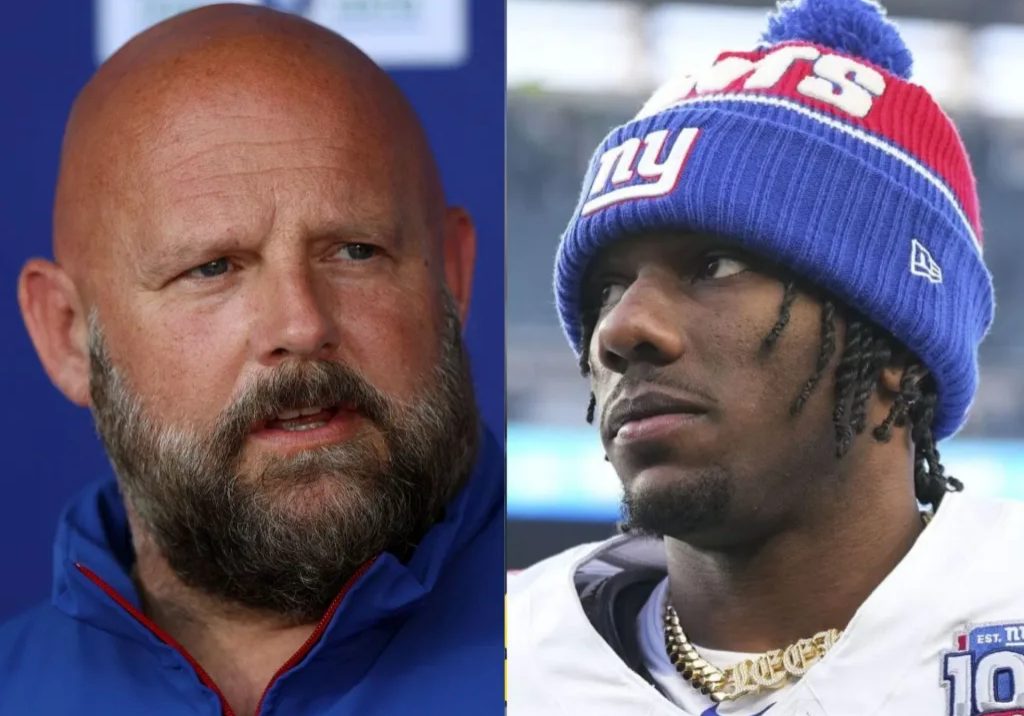 Malik Nabers Brian Daboll feud sparks trade talk "OBJ all over again," "No one respects Brian Daboll": NFL fans react as Malik Nabers gets into heated argument with Giants HC on sidelines