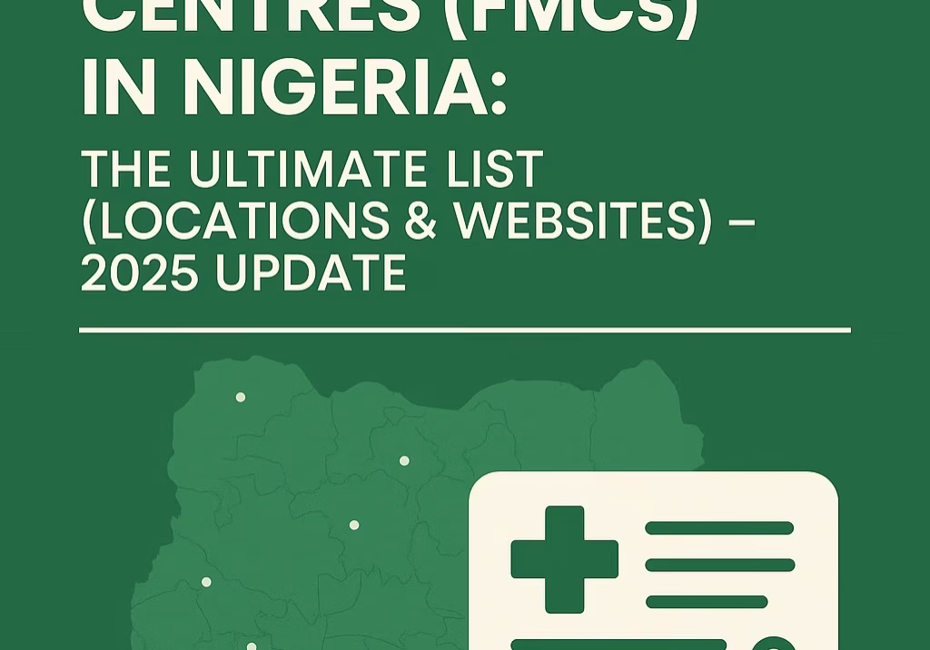 Map showing locations of Federal Medical Centres (FMCs) across Nigeria
