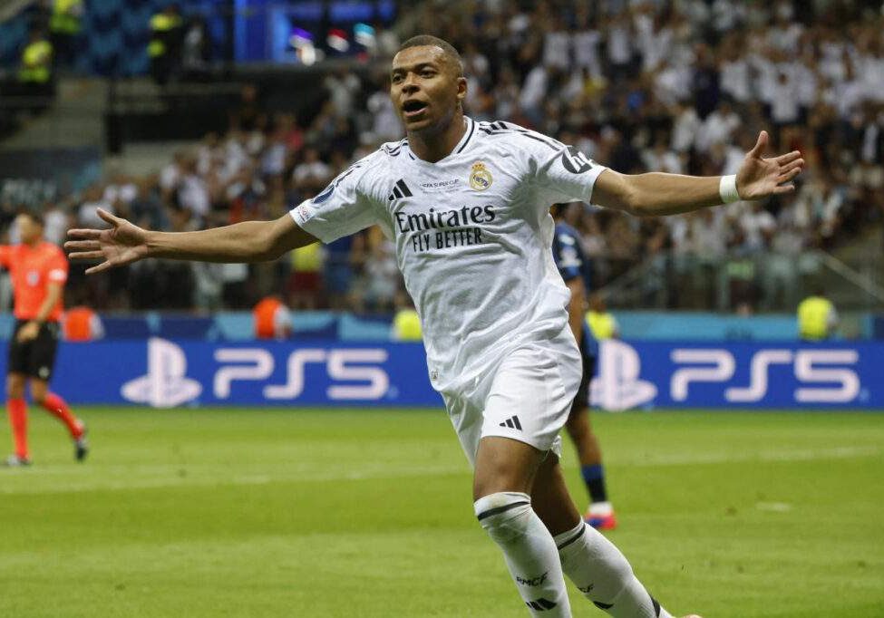 Mbappé Scores First Goal for Real Madrid in UEFA Super Mbappé Scores First Goal for Real Madrid in UEFA Super