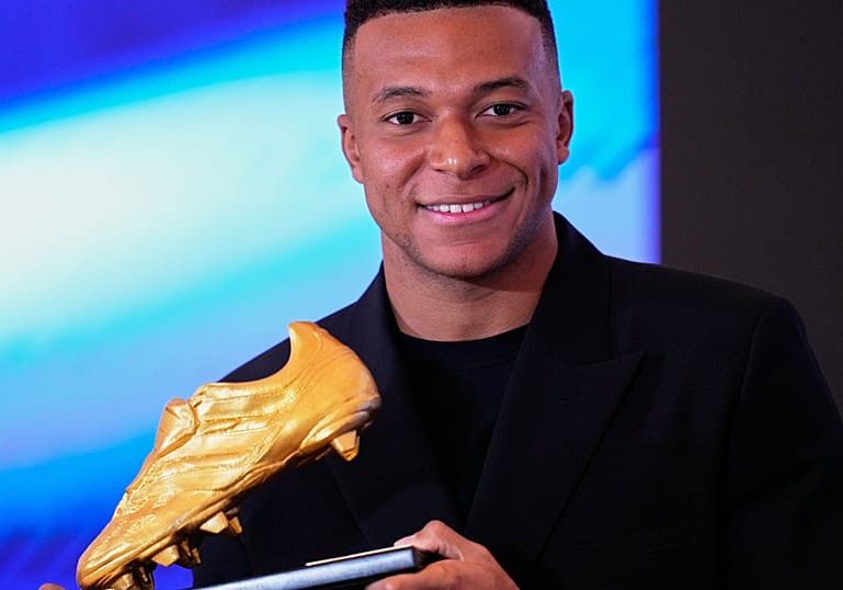 Real Madrid's Kylian Mbappé awarded Golden Boot for the first time