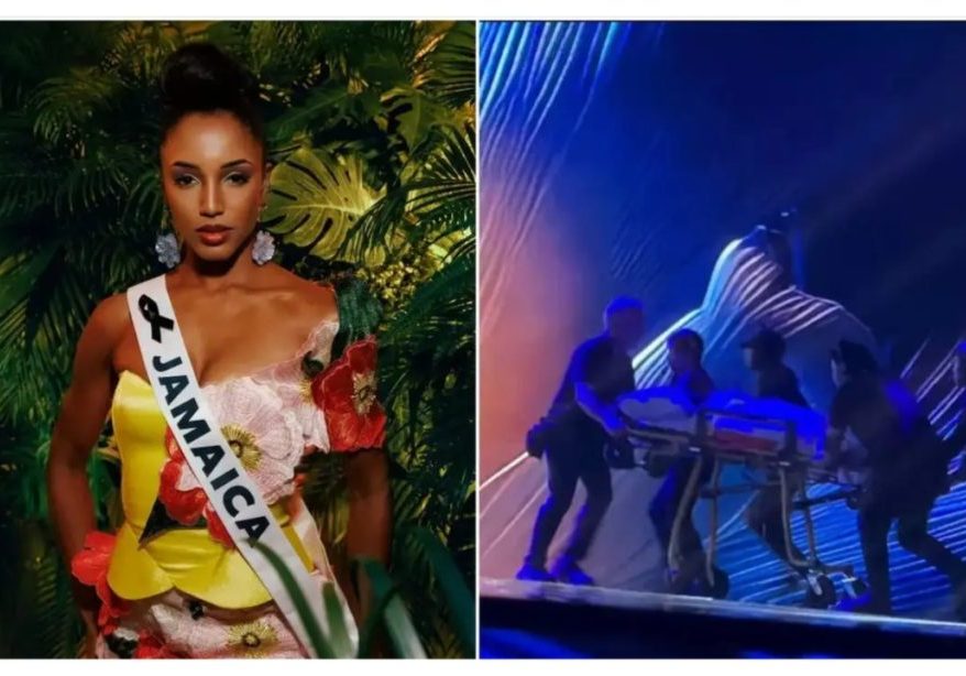 Jamaica Miss Universe contestant rushed to hospital after falling off stage [VIDEO]