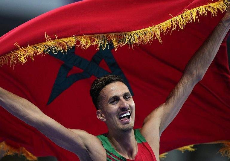 Morocco's Soufiane El Bakkali Wins Gold in 3000m Steeplechase Morocco's Soufiane El Bakkali Wins Gold in 3000m Steeplechase