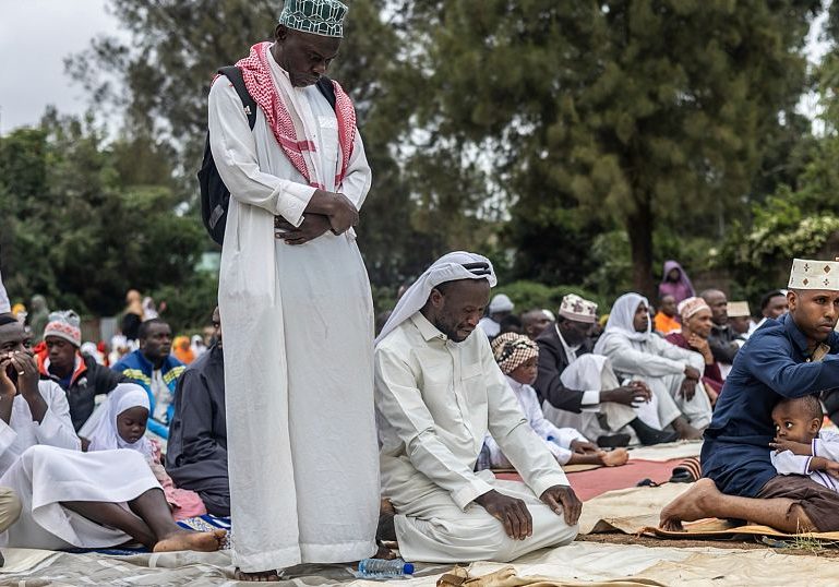 Kenyan Muslims pray for Gaza as they celebrate Eid Al-Adha