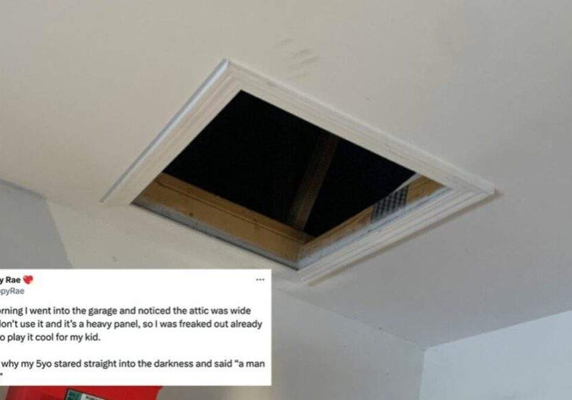 Mysterious Attic Hatch Found Open, 5 Year Old Claims "Man Lives There"