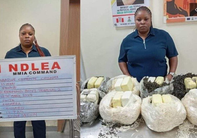 NDLEA Arrests Lady Attempting to Smuggle Cannabis to Qatar