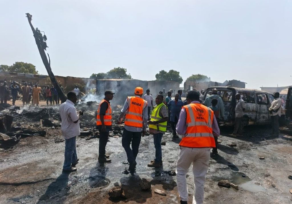 NEMA concludes emergency response after fire outbreak at Jos Terminus market