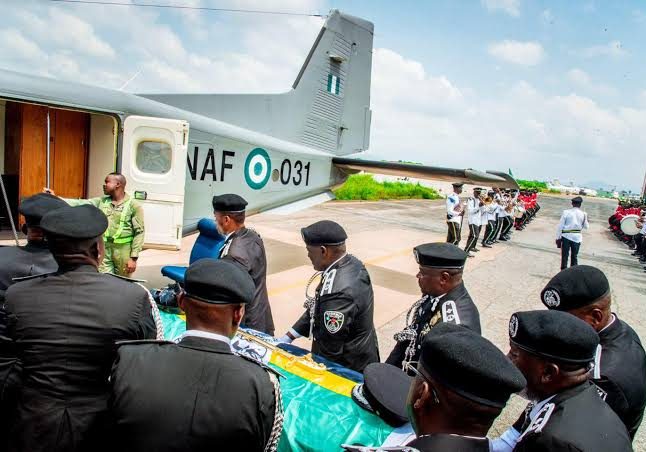 Police authorities hold Guard of Honour for late IGG Arase — Daily Nigerian