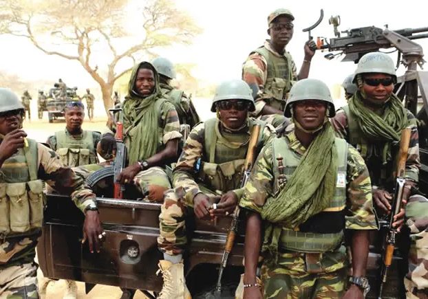 Nigerian Troops Repel ISWAP Attack, Kill 7 Terrorists in Borno Troops repel ISWAP attack in Borno, eliminate top commanders