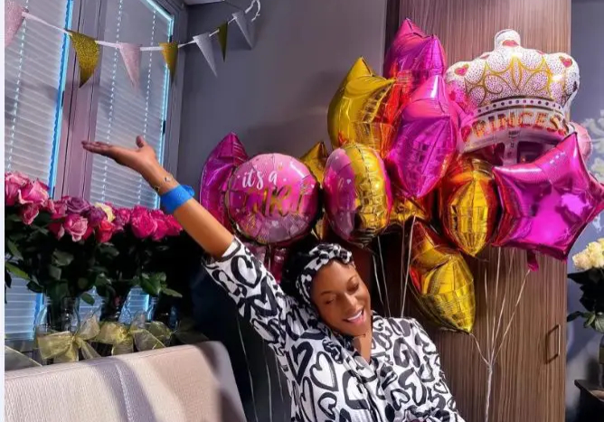 Nollywood actress Chika Ike welcomes baby girl