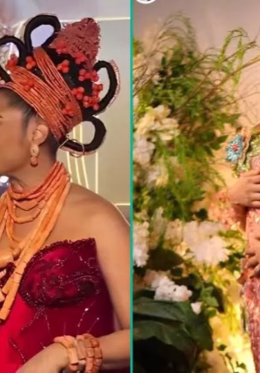 Nollywood stars, Enado Odigie, Tola Odunsi hold traditional wedding in Benin
