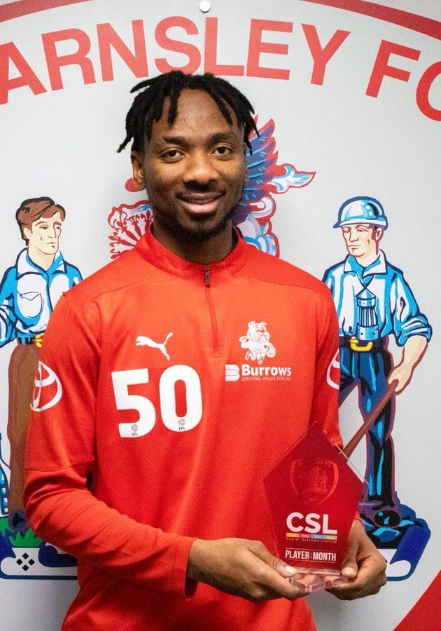Nwakali scoops Barnsley's January Player of the Month