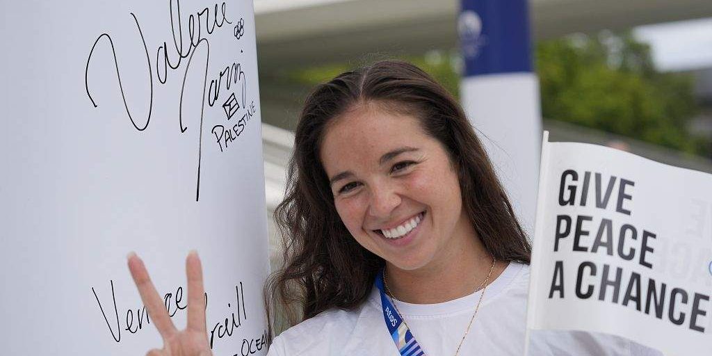 Olympic Athletes Unite for Peace at Paris Truce Wall Olympic Athletes Unite for Peace at Paris Truce Wall
