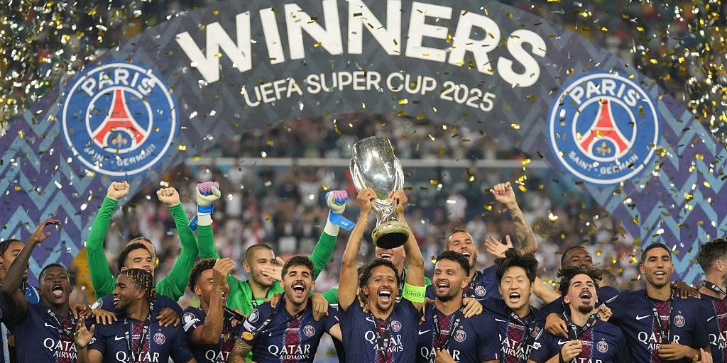 PSG's Late Surge Beats Spurs in Super Cup PKs for PSG beats Tottenham in penalty shootout to win UEFA Super Cup after late rally