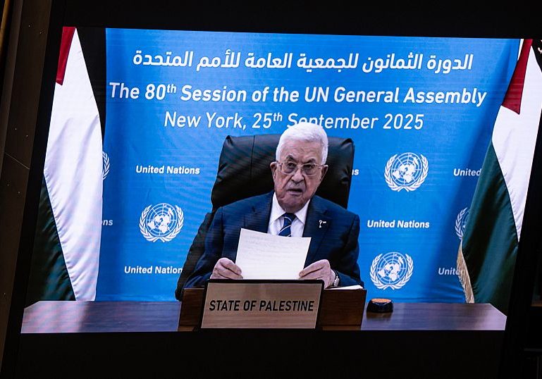 Palestinian president denounces October 7th attack, at UN General Assembly