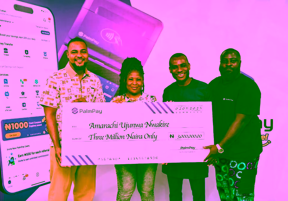 PalmPay awards N3 million to winner of Wealth Wish Campaign