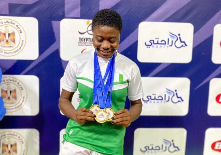 Para Badminton Nigerias Eniola Mariam makes history wins three gold