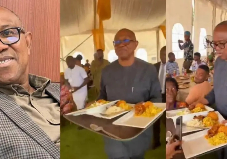 Obidient Movement Coordinator, Tanko posts video of Peter Obi sharing food (VIDEO)