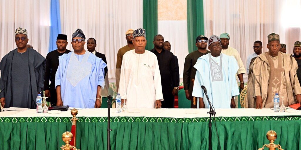 President Tinubu presides over APC caucus meeting President Tinubu presides over APC caucus meeting