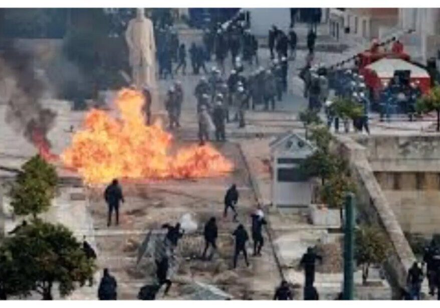 Protests erupt in Greece on second anniversary of deadly train crash