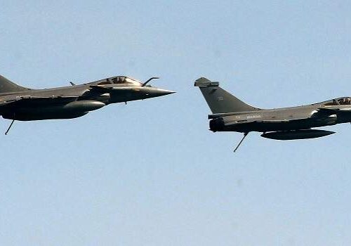 Rafale Fighter Jets Collide in Midair, One Pilot Ejects