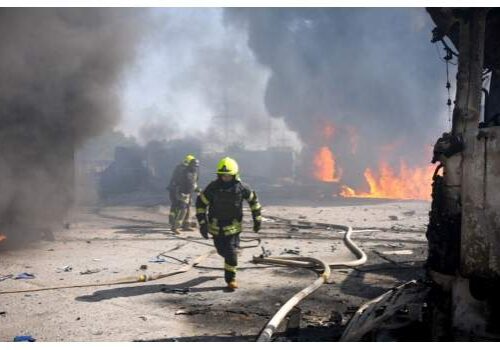 Russian Missile and Drone Strikes Hit Ukraine's Power Grid, Killing Russian Missile and Drone Strikes Hit Ukraine's Power Grid, Killing