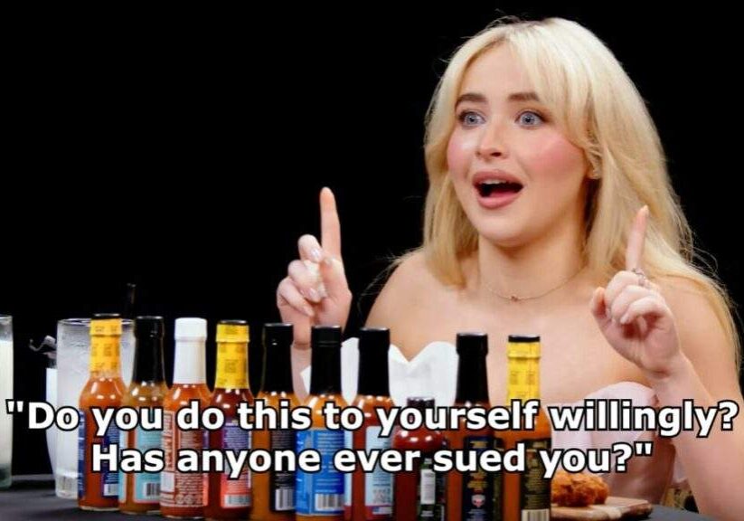 Sabrina Carpenter Takes on Hot Ones: Braving the Blazing Wings