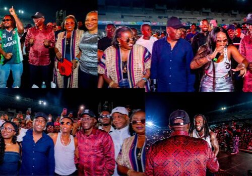 Sanwo-Olu Hangs Out With Wizkid, Burna Boy, Olamide, Tiwa Savage Sanwo-Olu Hangs Out With Wizkid, Burna Boy, Olamide, Tiwa Savage At #GreaterLagosCountdown2025