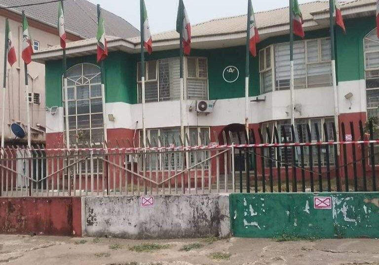 Sealed PDP Secretariat belongs to Abia Govt Judicial panel Sealed PDP Secretariat belongs to Abia Govt Judicial panel