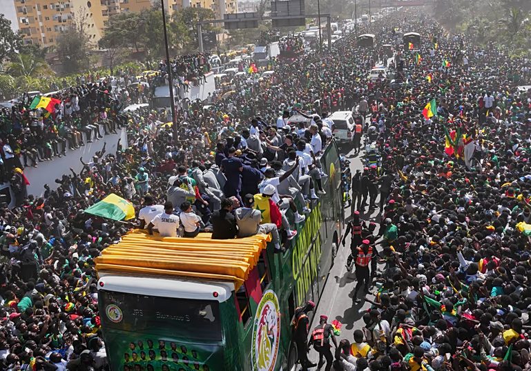 Senegal's president praises player for actions during AFCON final
