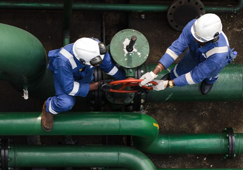 This photo shows engineers working on an energy facility. Source: Seplat