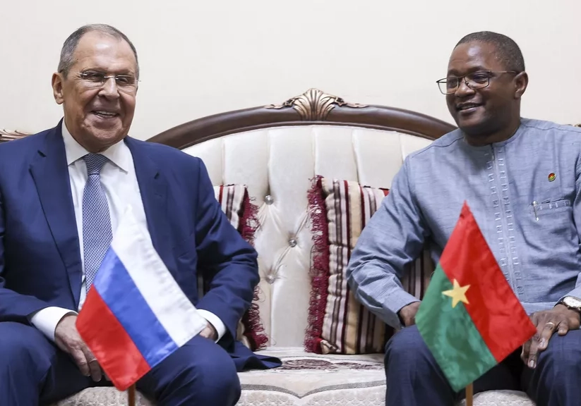 Sergei Lavrov and the Minister of Foreign Affairs of the Republic of Burkina Faso Karamoko Jean Marie Traore AP Sergei Lavrov and the Minister of Foreign Affairs of the Republic of Burkina Faso Karamoko Jean Marie Traore AP