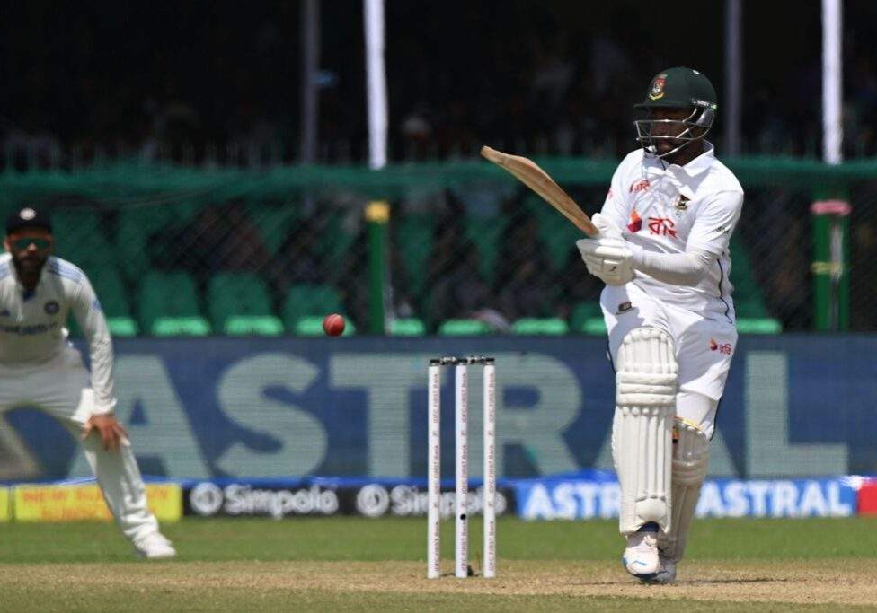 Shakib Al Hasan Dismissed for a Duck in Kanpur Test Shakib Al Hasan Dismissed for a Duck in Kanpur Test